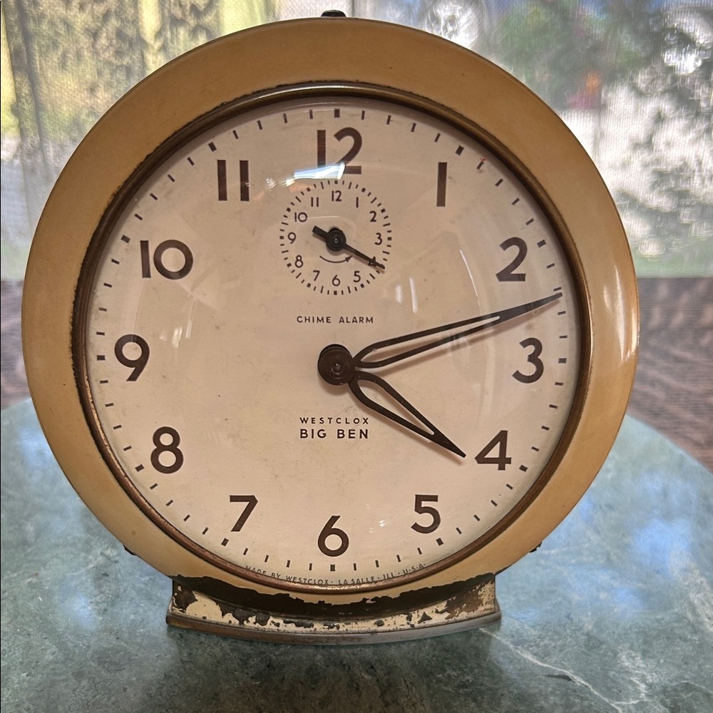 Vintage Westclox Big Ben Gold Alarm Clock